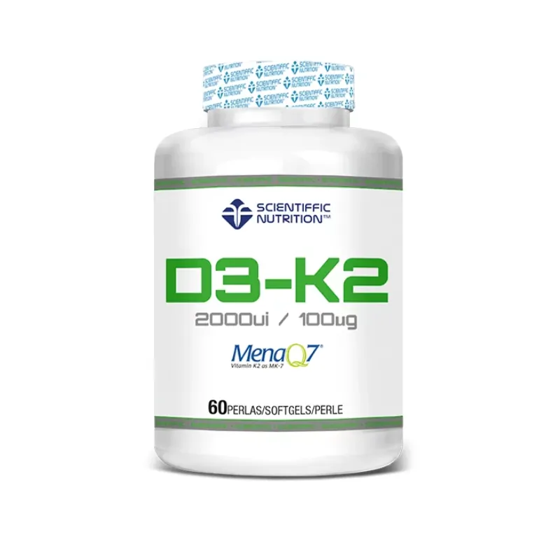 Vitamin D3 2000IU + K2 100MCG  60 Softgels